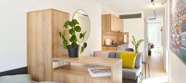 Modern overseas container converted into a tiny house