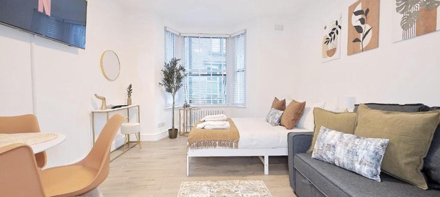 Modern Studio for 4 guests in Kings Cross
