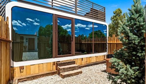 Modern Unique Space Cabin at an Incredible Glamping and RV Park with Fantastic Amenities in Ranchos de Taos, New Mexico