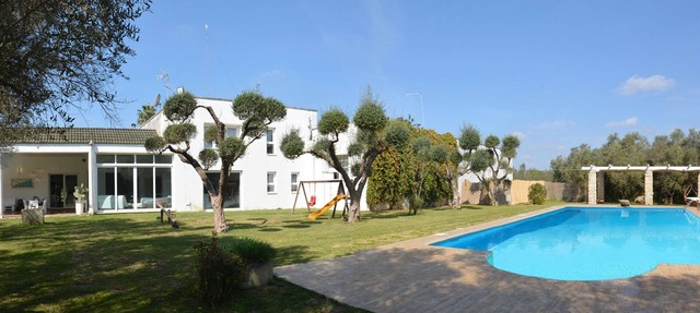 Modern villa, loft with big open space , large garden and pool