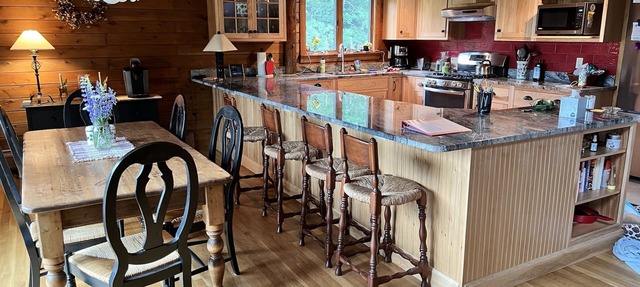 Mountainside Spacious and Private Log Home.