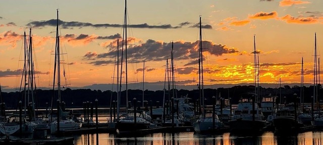 Nautical, romantic suite w/deck overlooking Warwick Neck Cove, pet-friendly!