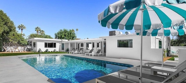 NEW Kitchen, Bathrooms, Furniture, Floors & Grill In Midcentury Modern Pool Home