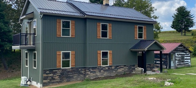 New Listing! Remodeled log farmhouse with lake view!