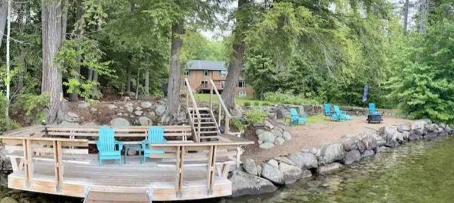 Newfound Lake Hideaway Mooring included