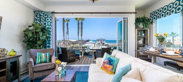 Ocean View 3 Bedrooms Condo, just steps from the park, pier & water!