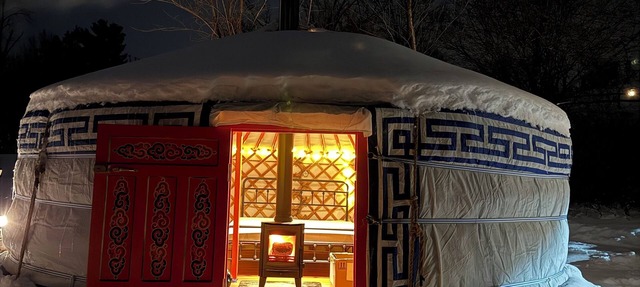 Off-Grid Mongolian Yurt on Vermont Sheep Farm