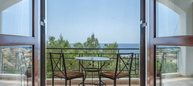 Panoramablick auf das Libysche Meer im SeaCrete House!