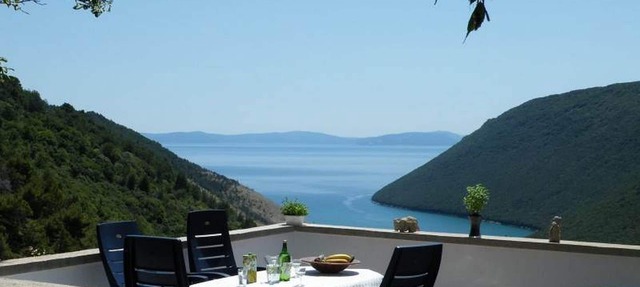 Panoramic sea view with private pool with large garden and privacy