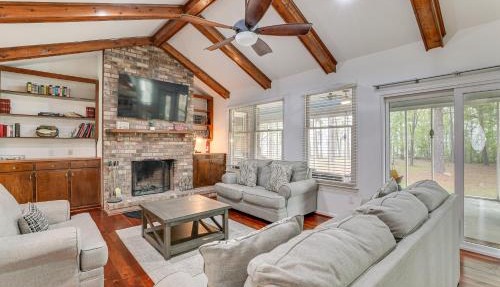 Patio + Pool Table: Lake Marion Getaway