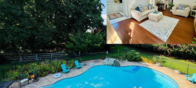Peaceful Countryside Carriage House on 40 Acres with Saltwater Pool
