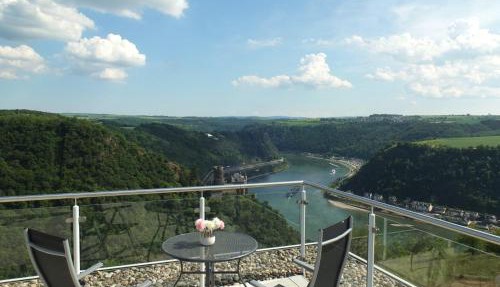 Penthouse für 2 Personen mit Dachterrasse und Rheinblick