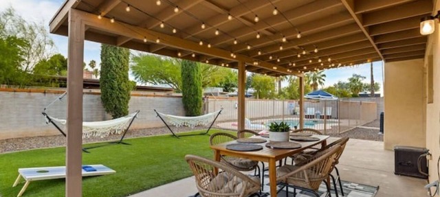 Pool Fire Pit Ping-Pong
