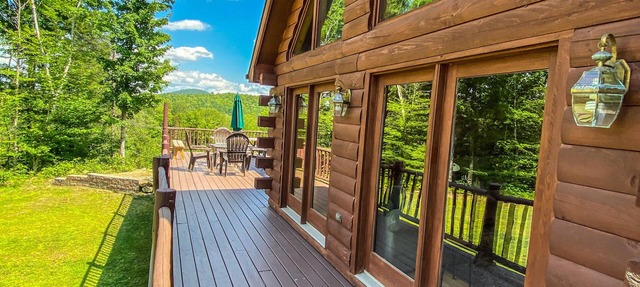 Private Cabin with Mt View & hot-tub. Near Gore, Placid & Lake George. Sleeps 15
