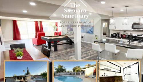 Private Home - Heated Pool, Billiards, Darts, Foosball, Fireplace, 5 Smart TVs, BBQ, Cotton Bedding - The Saguaro Sanctuary, Pool Heat Optional