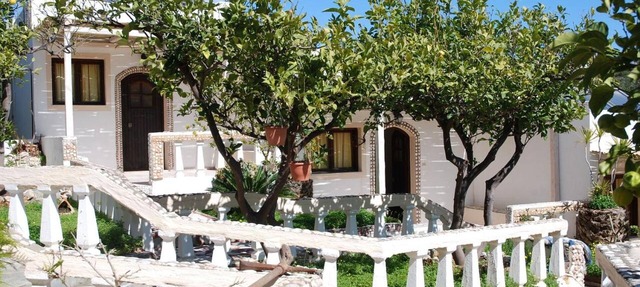 Quiet place with efflorescent garden