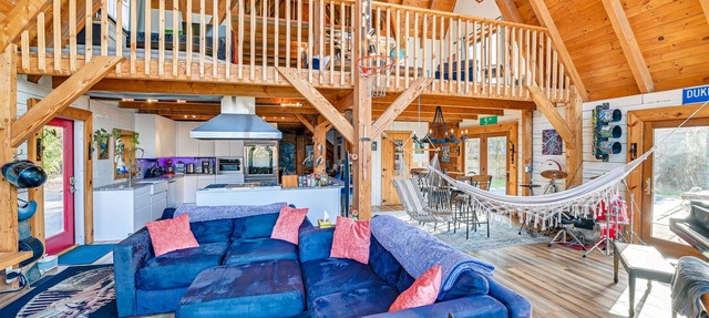 Riverfront A-Frame Cabin in Troy w/Pool & Dock!