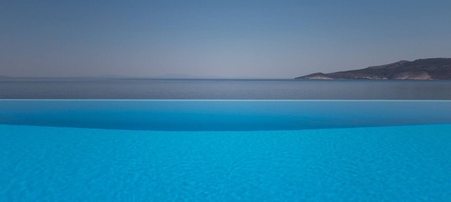 Seafront Aegeans blue pearl over infinity pool
