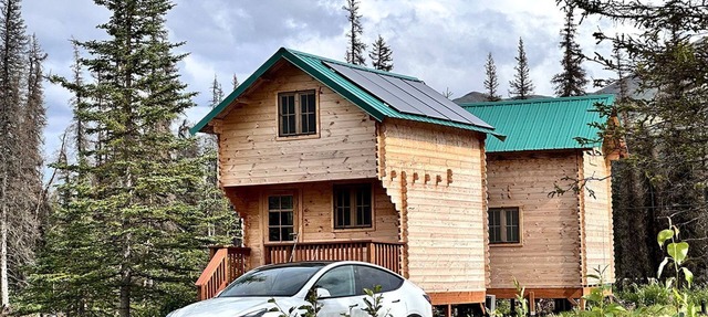 Solar Powered Lakefront Twin Tiny Houses in Cantwell Alaska, Perfect for a Group Getaway to Denali National Park