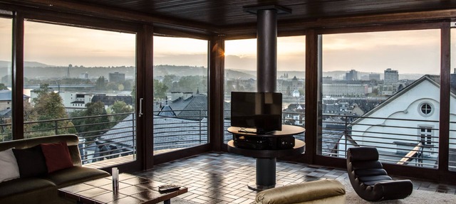 Spacious apartment with a panoramic view of the Rhine, Deutsches Eck and fortress