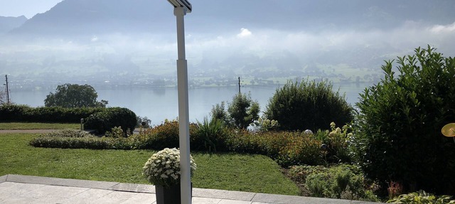 spacious detached villa with large garden above the Lake of Sarnen