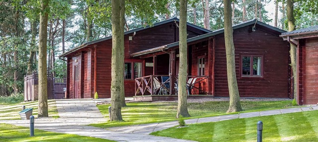 Spacious lodge with modern styling features.
