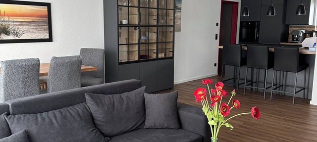 Special accommodation with its very own style, modern and lovingly furnished,