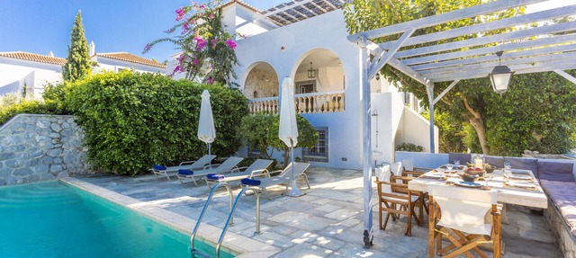 Spetses Villa Scirocco, Newly built villa w. private pool and panoramic sea view