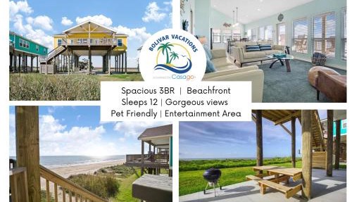Splash Spacious 3BD 3bath Beachfront! Steps to Beach!