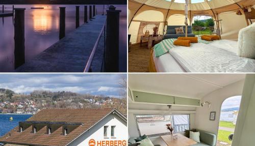 Strandbad Steckborn mit Herberge, Camping & Glamping