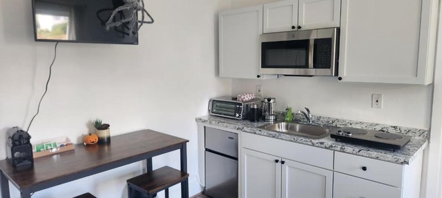 Street side studio apartment
