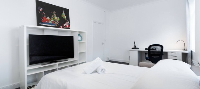 Studio-style room with double sofa bed