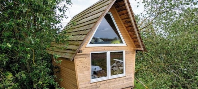 Tiny house in a tree in a tiny, quiet village on the lake district