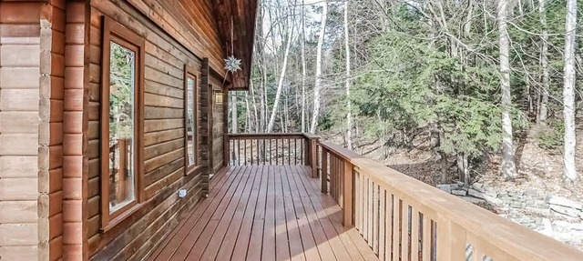 Tranquility, stone fireplace, lofted ceilings, wall of windows, & views