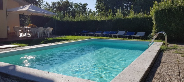 Typical Tuscan villa with pool, near Lucca. Beautiful panoramic terrace