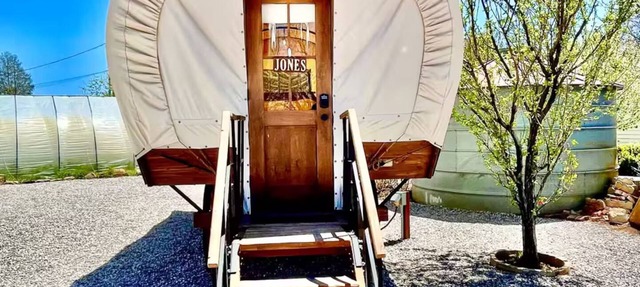 Unique Glamping Pioneer Wagons