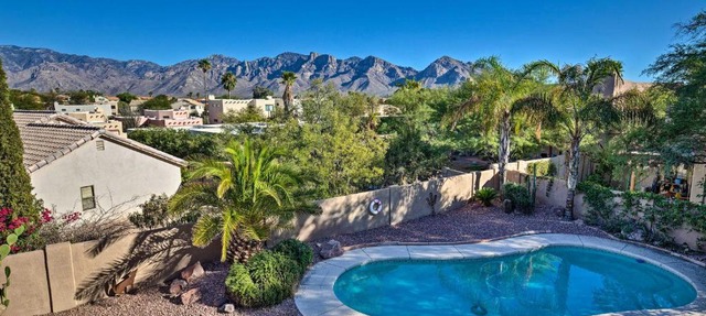 Updated Tucson Oasis with Pool and Mountain Views
