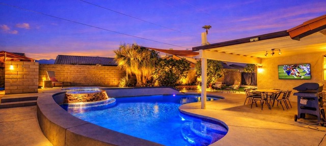 Vibrant Home & Sparkling Pool. Entertain in Luxury at this Desert Gem! #75-354