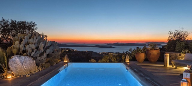 Villa Mykonian Ode with Private Pool & Stunning Sunrise & Sunset Views