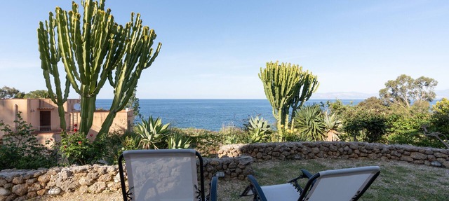 Villa "Water Front Scopello" with Sea View, Private Beach Access, Garden, and Wi-Fi