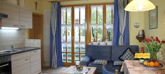 Vollausgestattete FeWo für drei Personen mit Balkon