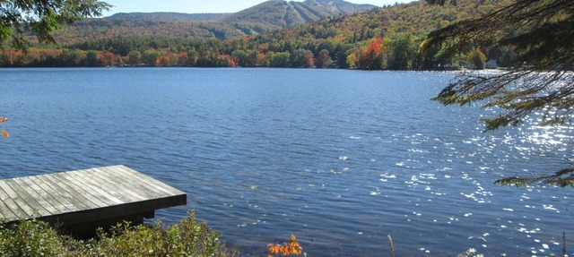 Waterfront Log Cabin with Mt. Sunapee Views