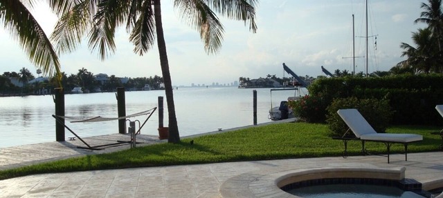 Waterfront views from every room facing Miami