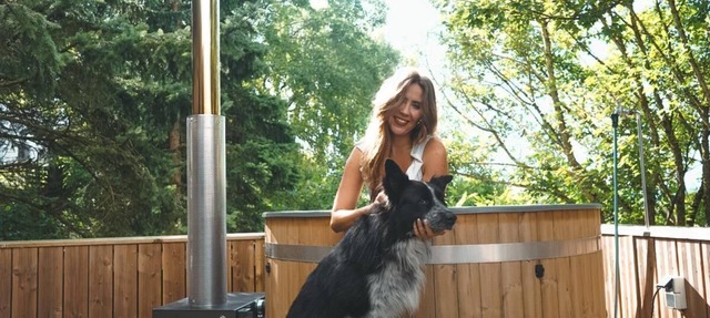 Wellness vacation home with hot tub, sauna and panoramic terrace overlooking the Jagst valley.