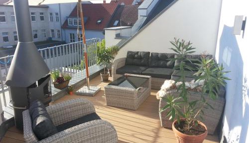 Wohnung mit großer Dachterrasse im Herzen Greifswalds