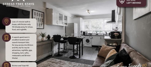 Work, Rest & Explore 4-Bed Flat Near Brixton