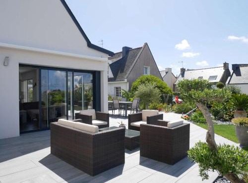 Étel : Maison moderne 5 pièces, 4 chambres, jardin, wifi - FR-1-479-207