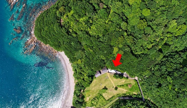 ぽつんとビーチ付きで海水浴して大きな庭で焚き火やバーベキューが楽しめる1日1組貸切宿ウミクマルア