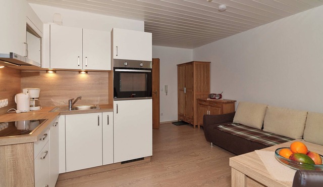 06 Apartment Schellenberg 35 sqm. max. 3 pers., kitchen, extra bedroom, balcony or terrace