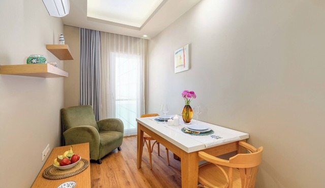 1-Bedroom Studio Apartment in peaceful Antalya with AC, fitness room